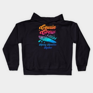 Cousin Crew 2024 Summer Vacation Beach Family Trips Kids Hoodie